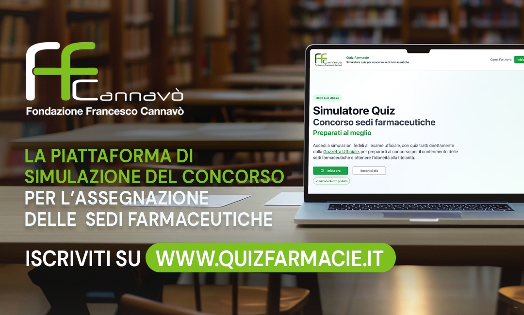 Attivazione QUIZFARMACIE - nuova piattaforma di simulazione del concorso per l'assegnazione delle sedi farmaceutiche